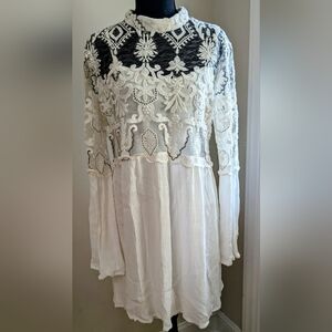 Altar'd State Elegant Lace White Dress